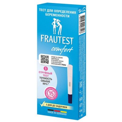 Купить тест для определения беременности frautest (фраутест) comfort кассетный, 1 шт в Дзержинске
