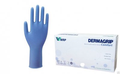 Купить перчатки dermagrip comfort смотр.нестер. нитрил. н/оп. р.s №100 пар (wrp, малайзия) в Дзержинске