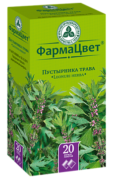 Пустырника трава, фильтр-пакеты 1,5г, 20 шт