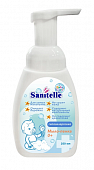 Купить sanitelle (санитель) мыло-пенка детское с экстрактом корня мыльнянки 0+, 250 мл в Дзержинске