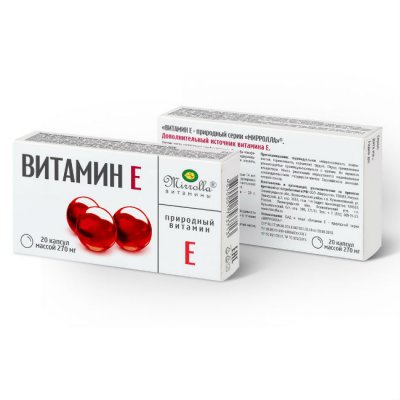 Купить витамин е мирролла, капс 0,2 №20_бад  в Дзержинске