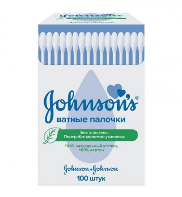 Купить johnson's baby (джонсон беби) ватные палочки 100шт в Дзержинске