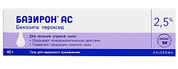 Купить базирон-ас, гель для наружного применения 2,5%, 40г в Дзержинске