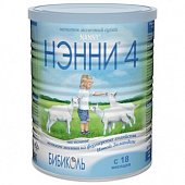 Купить нэнни 4 смесь на основе натурального козьего молока с пребиотиками с 18 месяцев, 400г в Дзержинске
