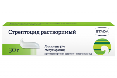 Купить стрептоцид, линимент для наружного применения 5%, 30г в Дзержинске