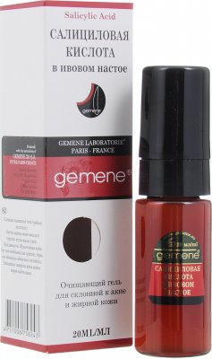 Купить gemene (дженеме) гель косметический для лица салициловая кислота в ивовом настое, 20мл в Дзержинске