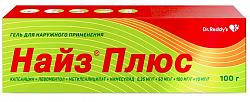 Купить найз плюс, гель для наружного применения 0,25 мг/г+50 мг/г+100 мг/г+10 мг/г, 100 г в Дзержинске