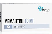 Купить мемантин, таблетки, покрытые пленочной оболочкой 10мг, 90 шт в Дзержинске