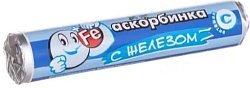 Купить аскорбинка (витамин с) с железом таблетки массой 3 г 14 шт. бад в Дзержинске