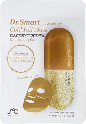Купить dr. smart (др.смарт) by angel key маска тканевая для лица омолаживающая с астаксантином, 1 шт в Дзержинске