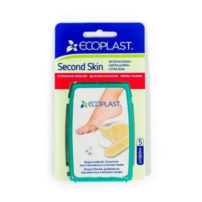 Купить ecoplast second skin набор противомозольных пластырей 4,4 х 6,9см, 5 шт в Дзержинске