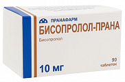 Купить бисопролол-прана, таблетки, покрытые пленочной оболочкой 10мг, 90 шт в Дзержинске