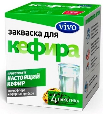 Купить vivo (виво) закваска для кефира, пакетики 0,5, 4 шт в Дзержинске