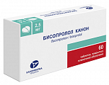 Купить бисопролол-канон, таблетки, покрытые пленочной оболочкой 2,5мг, 60 шт в Дзержинске