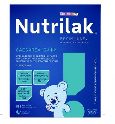 Купить нутрилак (nutrilak) премиум caesarea бифи молочная смесь с рождения, 350г в Дзержинске