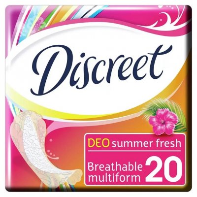 Купить discreet (дискрит) прокладки део летняя свежесть 20шт в Дзержинске