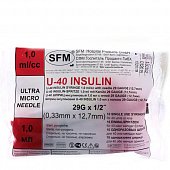 Купить шприц 1мл sfm инсулиновый u-40 с иглой 29g 0,33x12,7 10 шт в Дзержинске