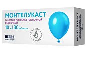 Купить монтелукаст, таблетки, покрытые пленочной оболочкой 10мг, 30 шт в Дзержинске