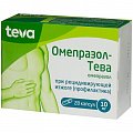 Купить омепразол-тева, капсулы кишечнорастворимые 10мг, 28 шт в Дзержинске