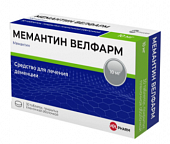 Купить мемантин-велфарм, таблетки, покрытые пленочной оболочкой 10мг, 30 шт в Дзержинске