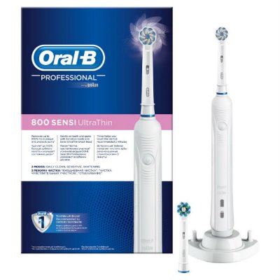 Купить орал-би (oral-b) электрическая зубная щетка professional 800 d 16.524.3u sensi ultra thin, 1 шт. (ор в Дзержинске