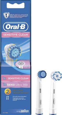 Купить oral-b (орал-би) насадки для электрических зубных щеток, sensitive clean eb60 2 шт в Дзержинске