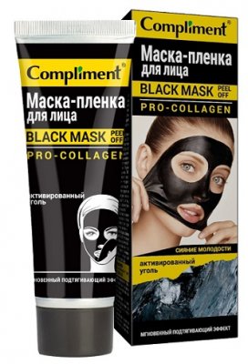 Купить комплимент блэк маск, маска-пленка д/лица про-коллаген, 80мл в Дзержинске