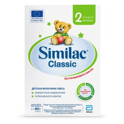 Купить симилак (similac) классик 2, смесь молочная 6-12 месяцев, 600г в Дзержинске