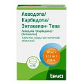 Купить леводопа/карбидопа/энтакапон-тева, таблетки покрытые пленочной оболочкой 50мг+12.5мг+200мг, 30 шт в Дзержинске