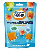 Купить фрутоняня фруктовые кусочки яблоко персик, 53г в Дзержинске