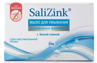 Купить салицинк (salizink) мыло для умывания для чувствительной кожи с белой глиной, 100г в Дзержинске