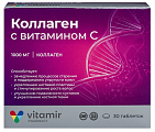 Купить витамир коллаген с витамином с, таблетки массой 1100 мг 30шт бад в Дзержинске
