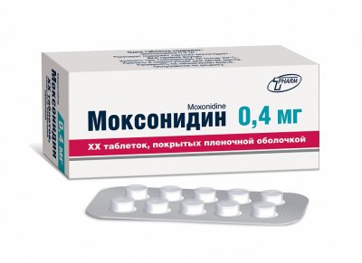 Купить моксонидин, таблетки, покрытые пленочной оболочкой 0,4мг 30 шт в Дзержинске