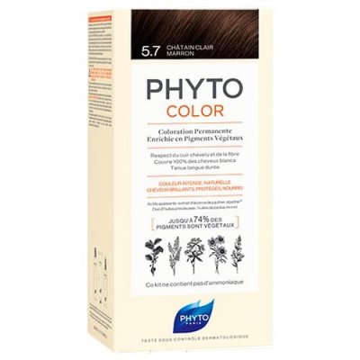 Купить фитосолба фитоколор (phytosolba phyto color) краска для волос оттенок 5,7 светлый каштан в Дзержинске