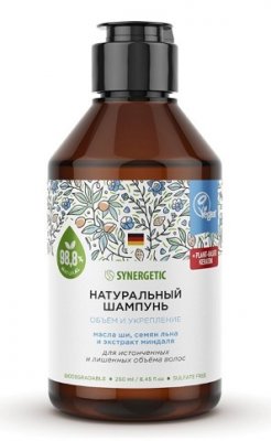 Купить синергетик (synergetic) шампунь для волос натуральный объем и укрепление, 250мл в Дзержинске