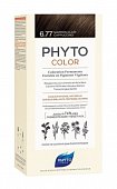 Купить фитосолба фитоколор (phytosolba phyto color) краска для волос оттенок 6,77 светлый каштан-капучино 50/50/12мл в Дзержинске