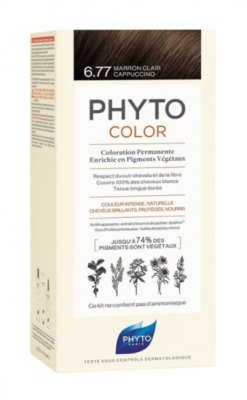 Купить фитосолба фитоколор (phytosolba phyto color) краска для волос оттенок 6,77 светлый каштан-капучино 50/50/12мл в Дзержинске