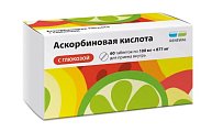 Купить аскорбиновая кислота с глюкозой, таблетки 100мг+877мг, 60 шт в Дзержинске