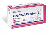 Купить валсартан-сз, таблетки, покрытые пленочной оболочкой 80мг, 60 шт в Дзержинске