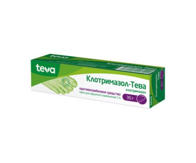 Купить клотримазол-тева, крем для наружного применения 1%, 30г в Дзержинске