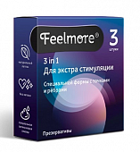 Купить feelmore (филлморе) презервативы с точками и ребрами 3 в1, 3шт  в Дзержинске