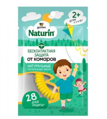 Купить gardex naturin (гардекс) браслет репеллентный от комаров, для взрослых и детей с 2 лет, 1 шт. в Дзержинске