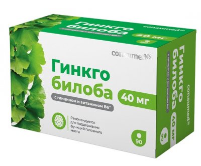 Купить гинкго билоба 40 мг+глицин+в6 консумед (consumed), таблетки 200мг, 90 шт бад в Дзержинске