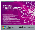 Купить витамир витекс и цимицифуга комплекс с витамином д3, таблетки, покрытые оболочкой массой 165мг 30шт бад в Дзержинске