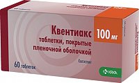 Купить квентиакс, таблетки, покрытые пленочной оболочкой 100мг, 60 шт в Дзержинске