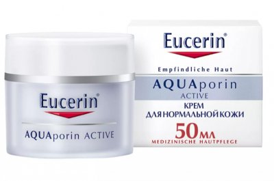 Купить eucerin aquaporin active (эуцерин) крем для лица для чувствительной, норм и комбинир кожи интенсивное увлажнение 50 мл в Дзержинске
