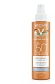 Купить vichy capital soleil (виши) спрей детский анти-песок для лица и тела 200мл spf50+ в Дзержинске