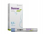 Купить велгия эко, раствор для подкожного введения 0,5 мг/доза 0,5мл шприц в автоинжекторе 4шт в Дзержинске