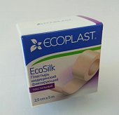 Купить ecoplast ecosilk медицинский фиксирующий текстильный 2,5см х 5м в Дзержинске