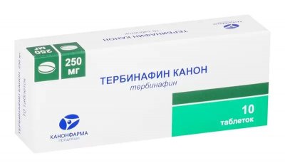 Купить тербинафин-канон, таблетки 250мг, 10 шт в Дзержинске